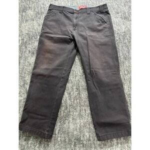 Coleman Flannel Lined Work Pants Mens 38x30 Gray Outdoor Utility Hiking